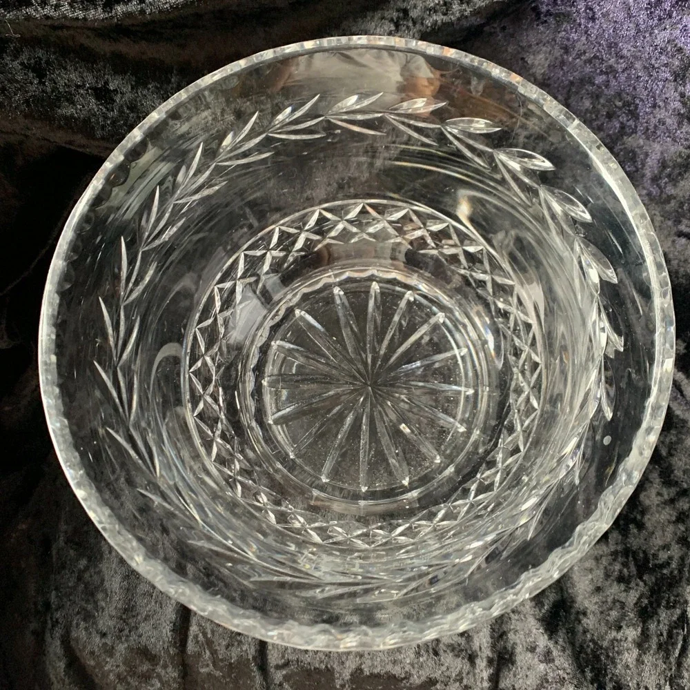 Badash Crystal Award Bowl Large Vase Signed Gleneagles Highland Fling. VIDEO